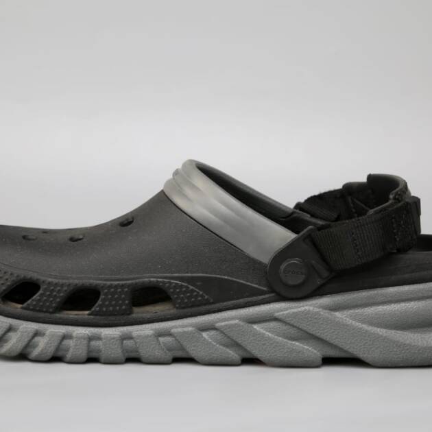 Crocs Duet Max II Clogs Dark Grey and Black
