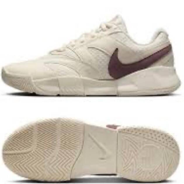 NikeCourt Lite 4 women's tennis shoes (pale ivory and tattoo)