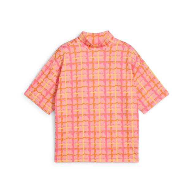 Women's Puma X Dani Dazey Cloudspun Mock Neck Short Sleeve Top