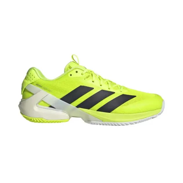 Adidas Adizero Ubersonic 5 Clay tennis shoes lucid lemon and black stripes
