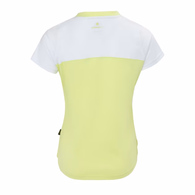 Slazenger Court Tee Ladies lime and white