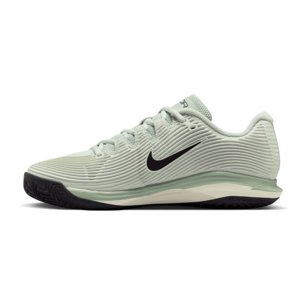 Nike Vapor 12 HC tennis shoes (Light Silver, Black and Steam)