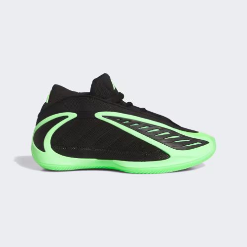 Adidas Anthony Edwards 2 Basketball Sneaker (Black and Lime)