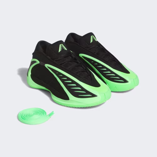 Adidas Anthony Edwards 2 Basketball Sneaker (Black and Lime)