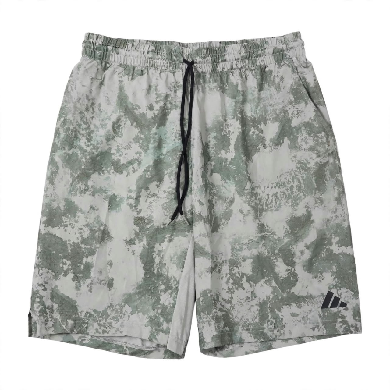 Adidas Men's Pro Camo Print Tennis Shorts in Light Grey and Sage Green